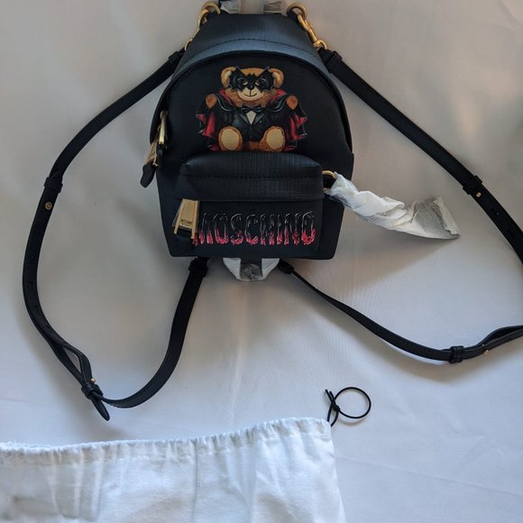 Moschino Bat Teddy Bear PU Mini Backpack Halloween main image 10